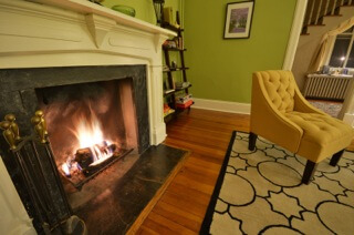 Front Parlor Fireplace, Waypoint House B+B