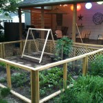 Vegetable Garden and Back Deck