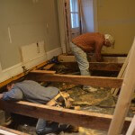 Leveling the floor and adding new joists