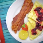 Lemon Cream Crepes with Mixed Berry Compote, Waypoint House B+B